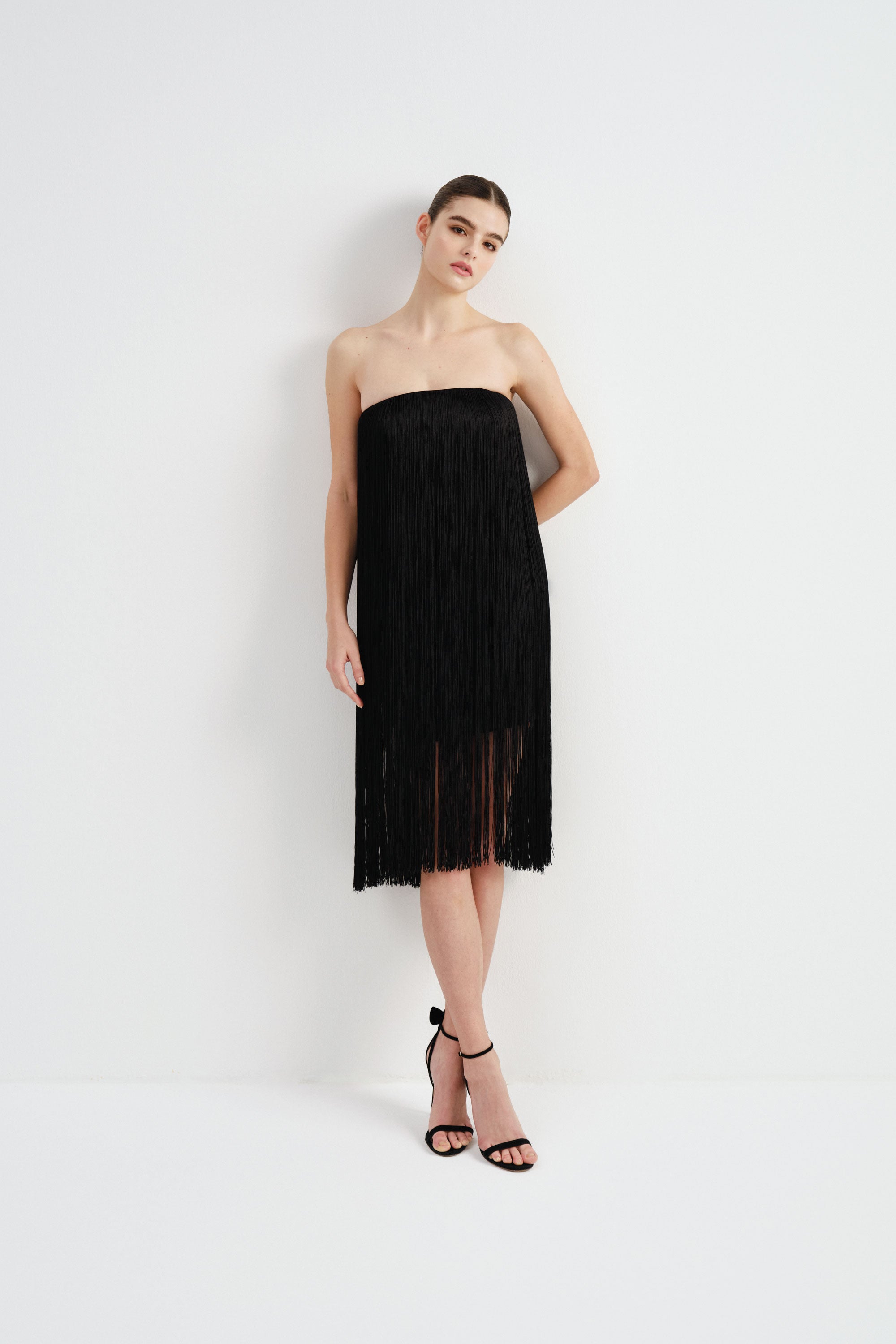 Fringe Midi Dress | Nicole+Felicia Fringe Midi Dress | Nicole+Felicia
