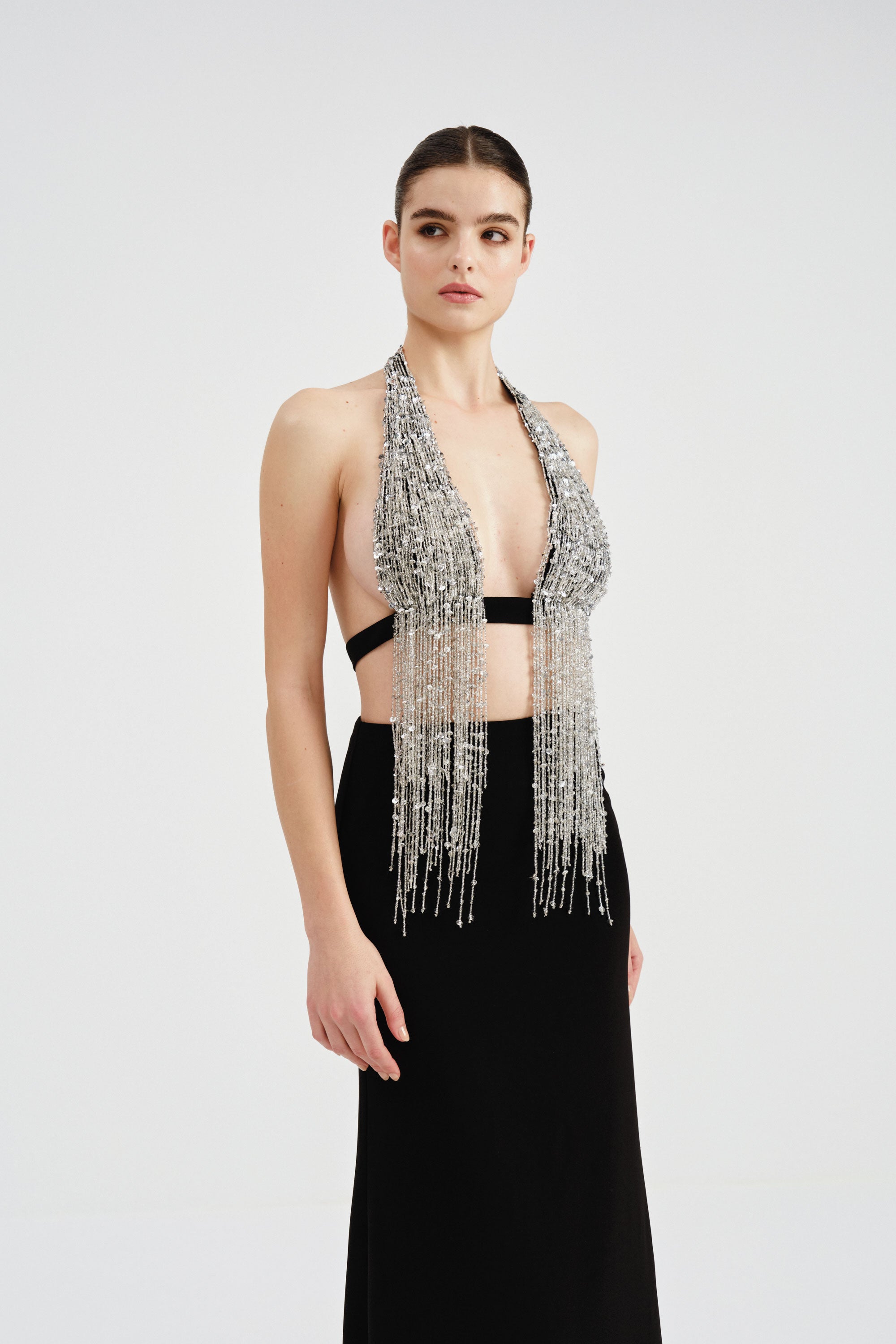その他 [MCBESS] Fresh Tubular Babe Beaded Fringe Crop Top | Nicole+Felicia