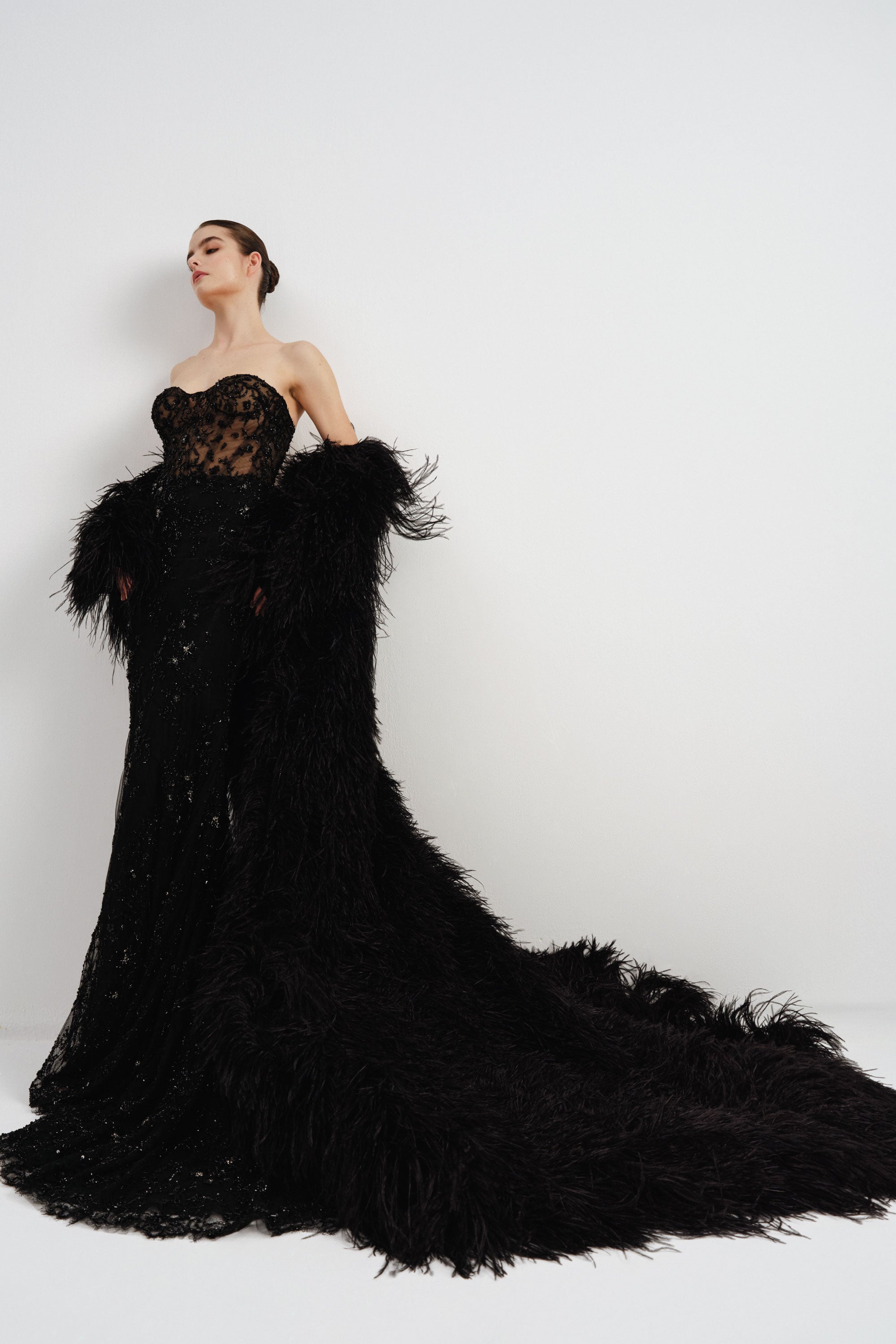 Ostrich Feather Cape | Nicole+Felicia Ostrich Feather Cape | Nicole+Felicia