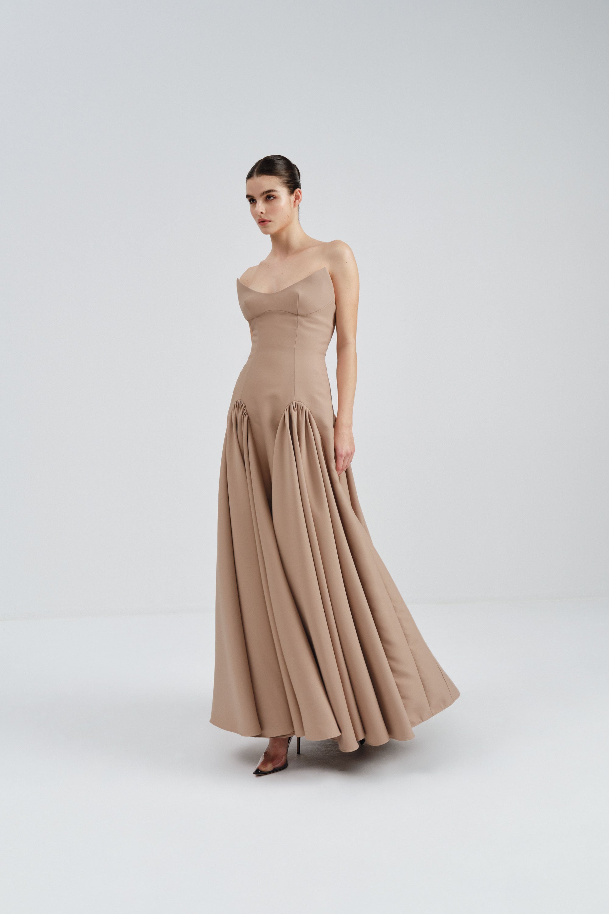 dresses with a flare Blue Fit and Flare Ruffles A-line Short Dress – Ohmollydress main image 1