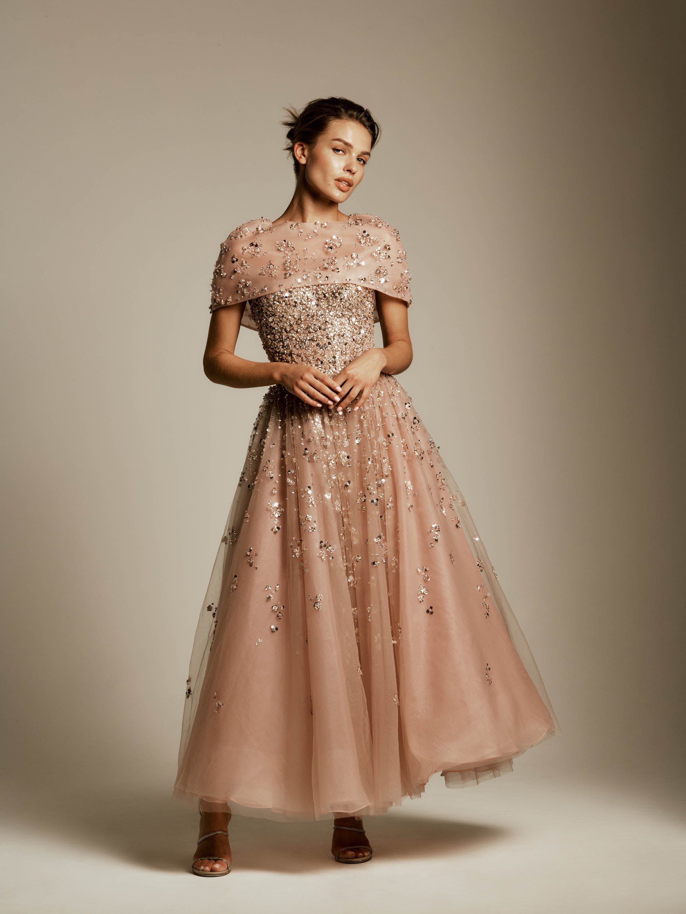 Cropped Jacket with Beading