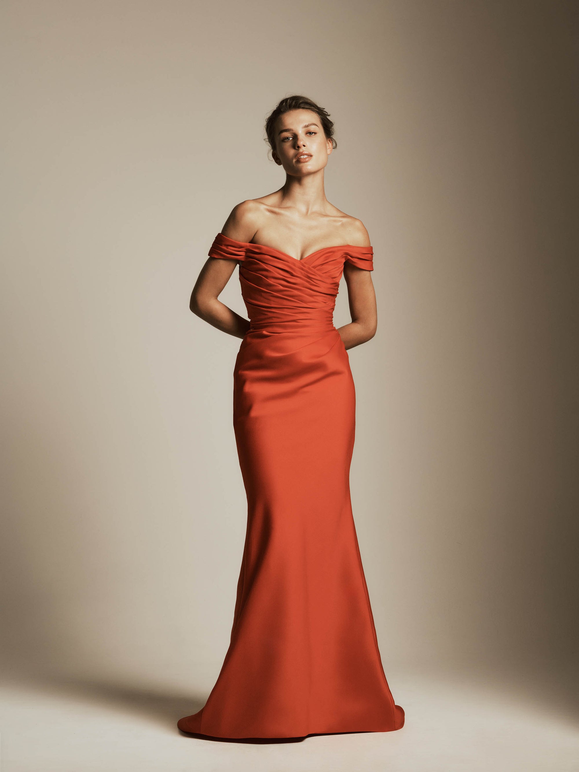 Mikado Off-the-Shoulder Dress