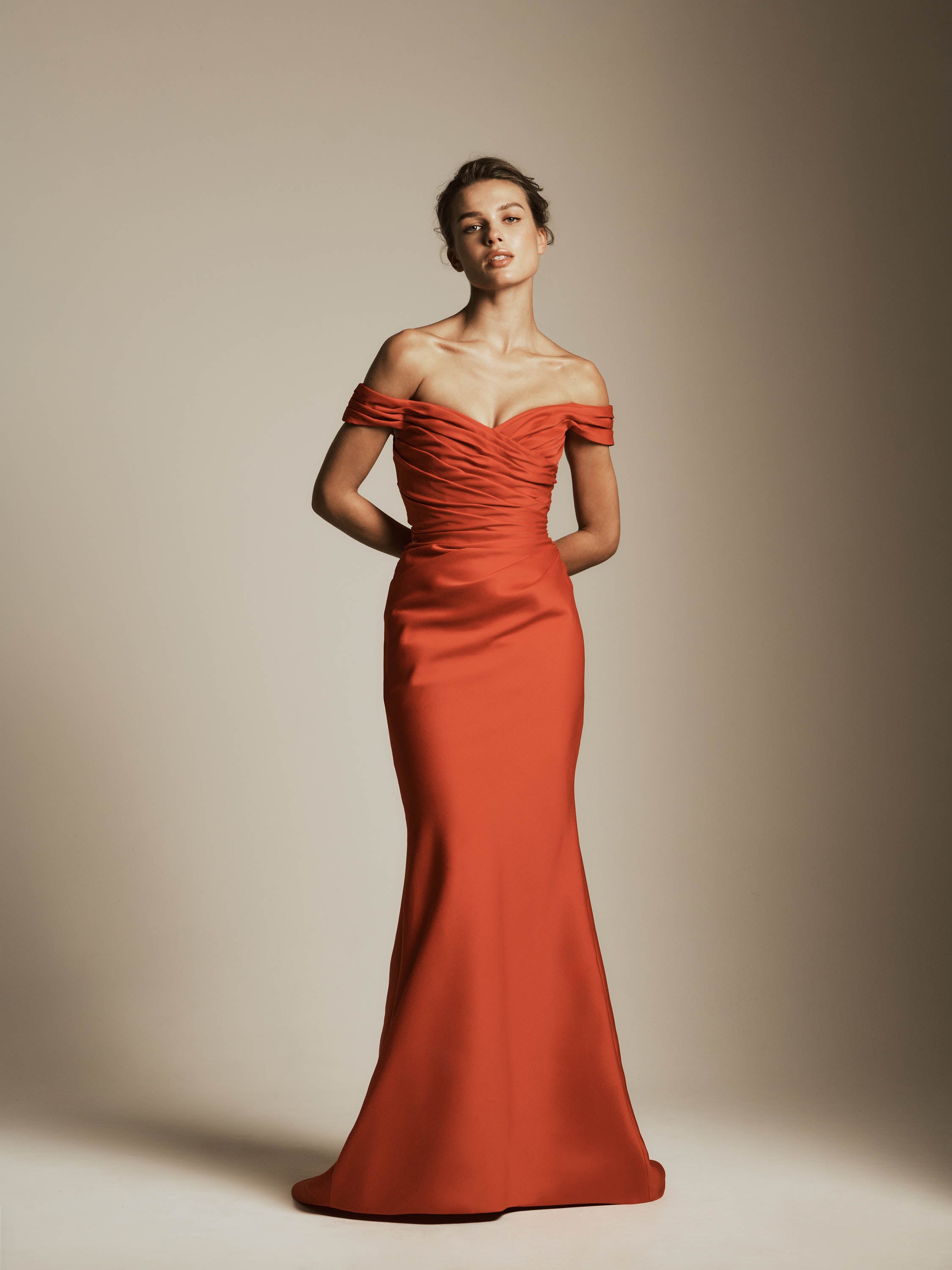 Mikado Off-the-Shoulder Dress