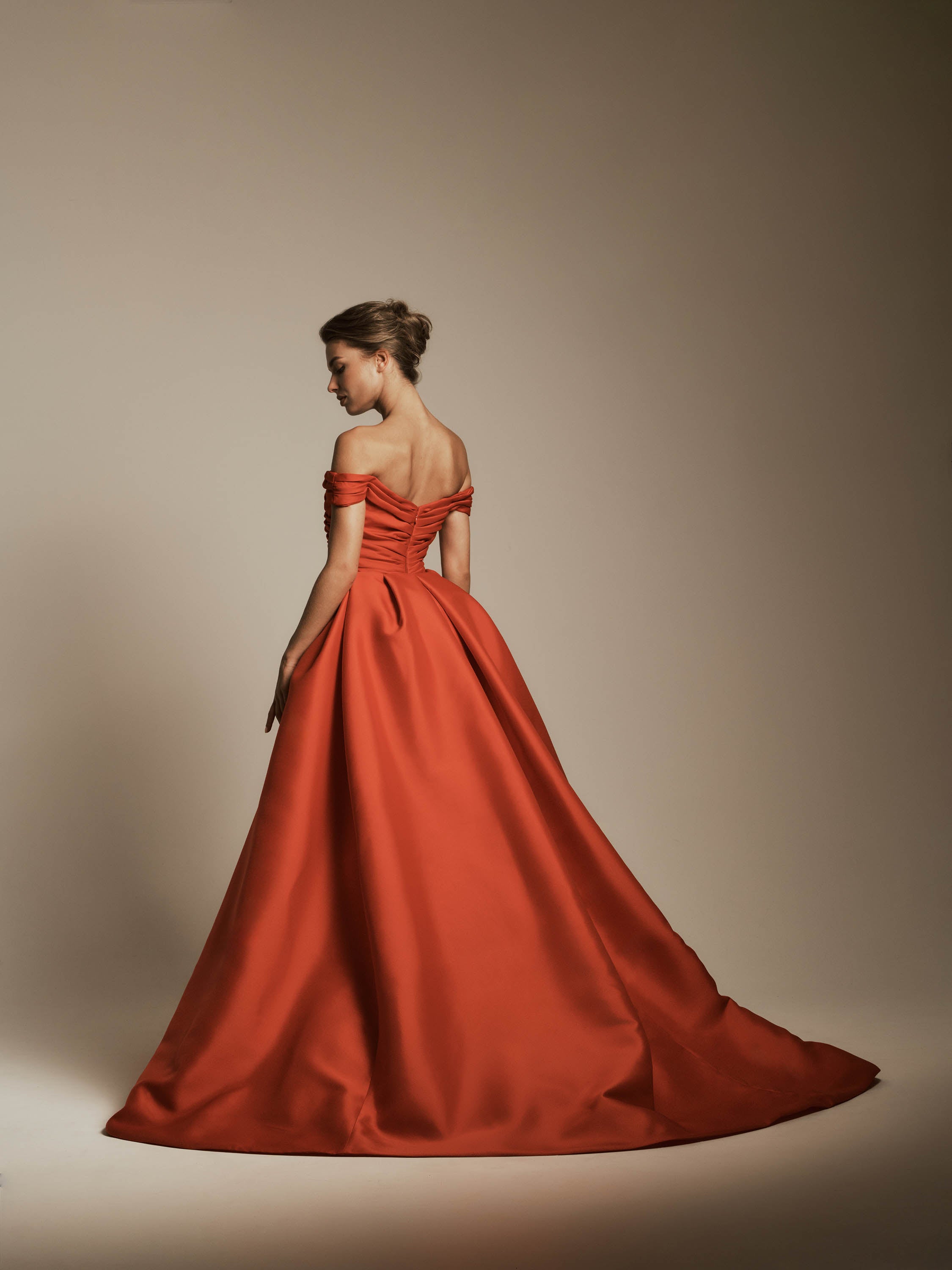 Mikado Off-the-Shoulder Dress