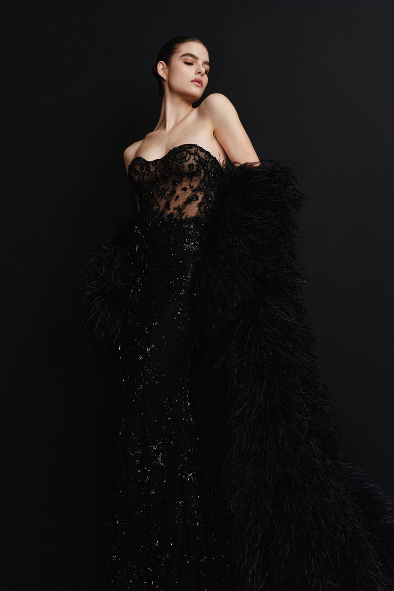 Ostrich Feather Cape