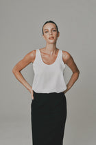 Midi Pencil Skirt in Black