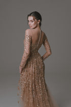 Long Sleeve Dress with Beading