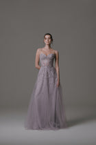 Sleeveless Dress with Sweetheart Neckline and Beading