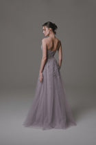 Sleeveless Dress with Sweetheart Neckline and Beading