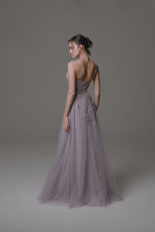 Sleeveless Dress with Sweetheart Neckline and Beading