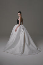 Basque Waist Gown with Beaded Bodice