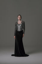 Long Sleeve Jacket with Beading