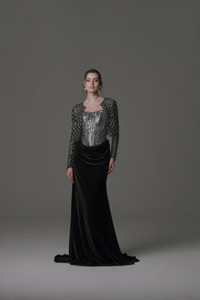 Long Sleeve Jacket with Beading