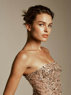 Cropped Jacket with Beading
