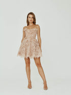 Guipure Lace Mini Dress