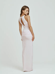 Stretch Crepe Dress with Ruching