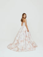 Strapless Dress with Slit