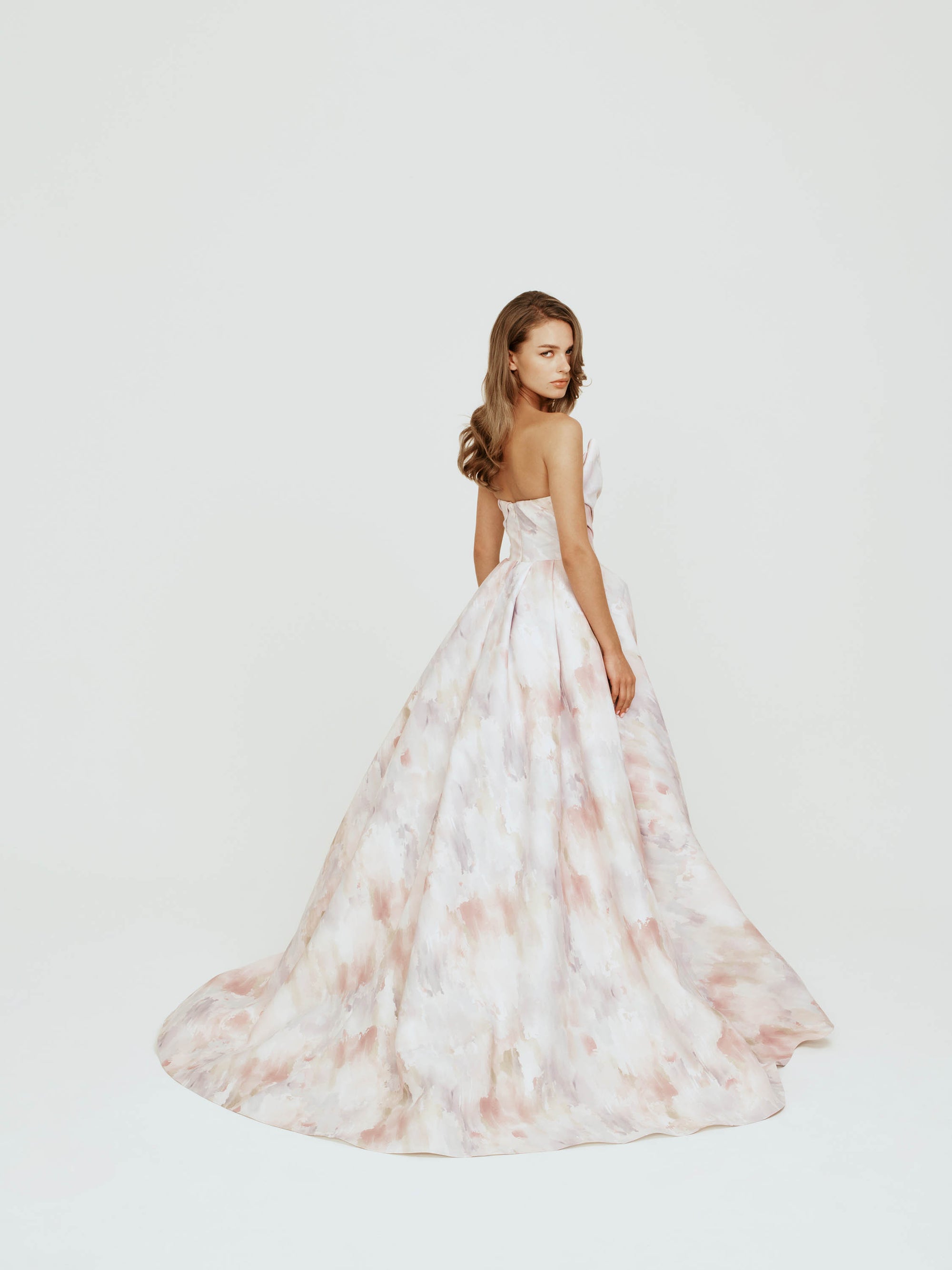 Strapless Dress with Slit