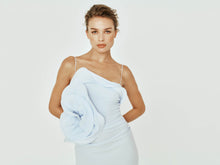 Stretch Crepe Dress with Abstract Flower Detail
