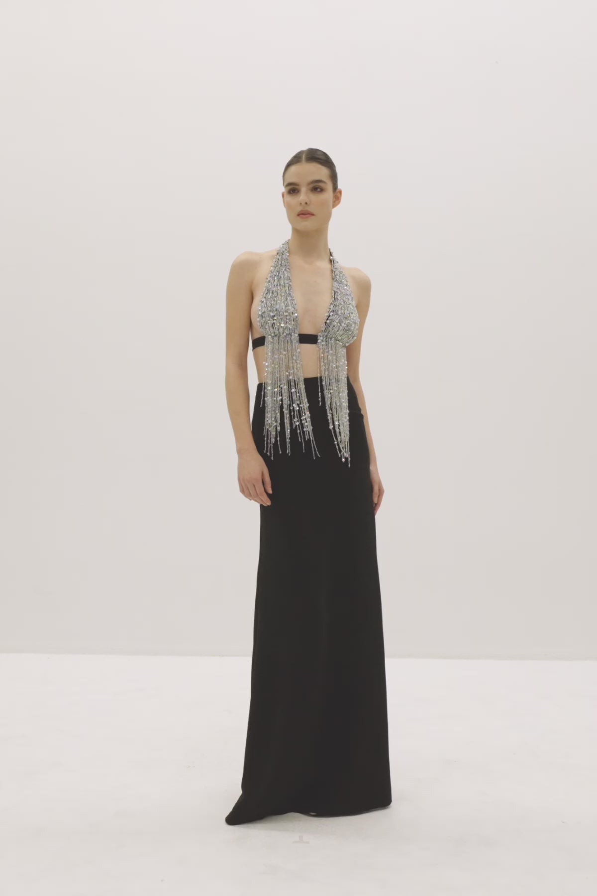 Beaded Fringe Crop Top | Nicole+Felicia